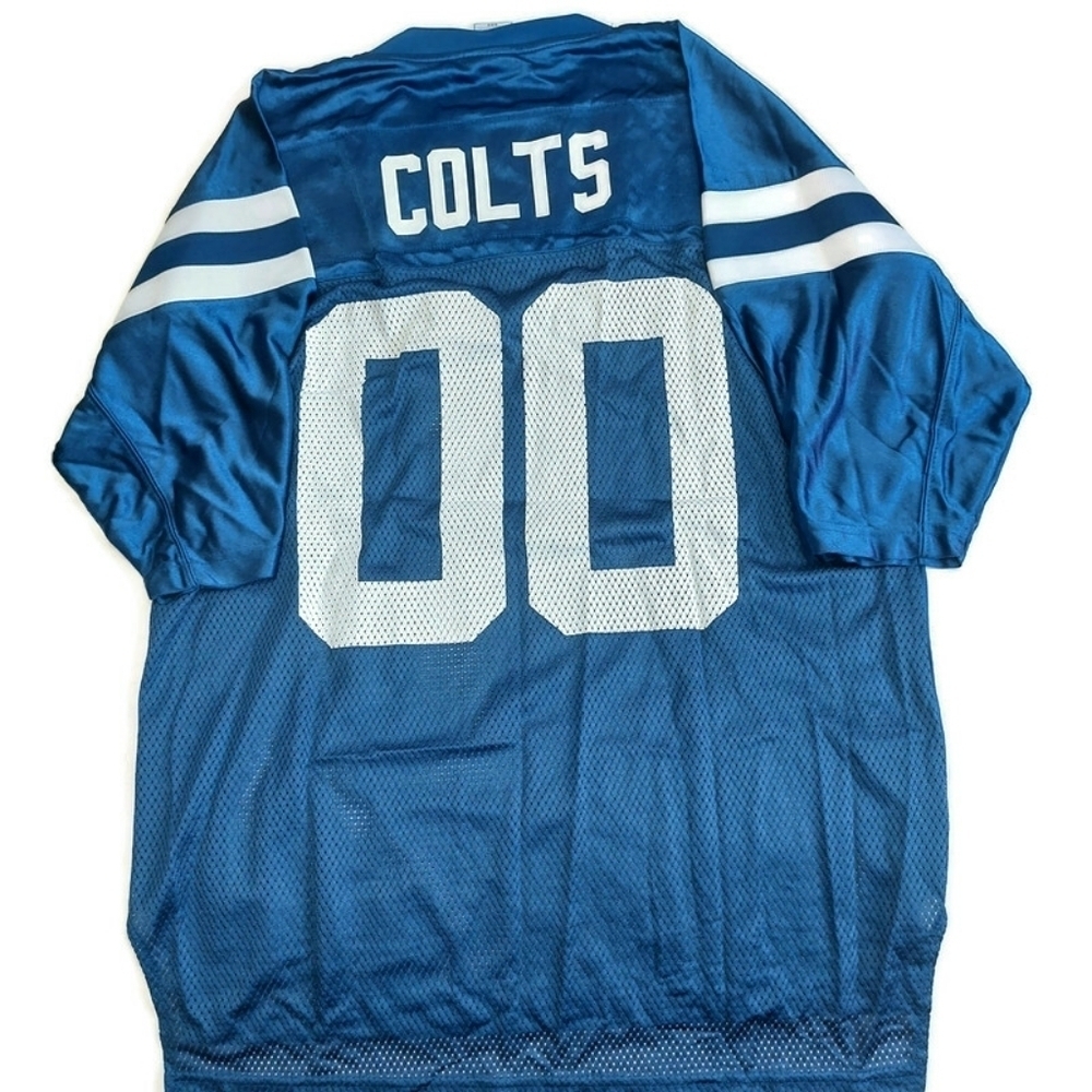 Reebok On Field Indianapolis Colts #00 2 Sided Jersey Mens XL Blue NFL Equipment - Picture 5 of 7